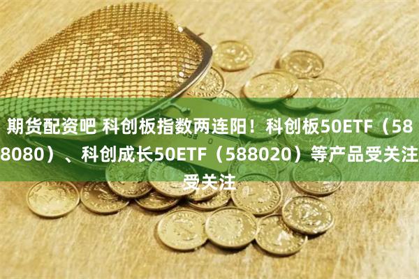 期货配资吧 科创板指数两连阳！科创板50ETF（588080）、科创成长50ETF（588020）等产品受关注