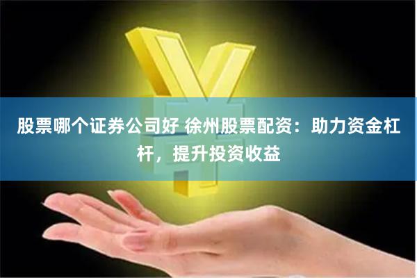 股票哪个证券公司好 徐州股票配资：助力资金杠杆，提升投资收益